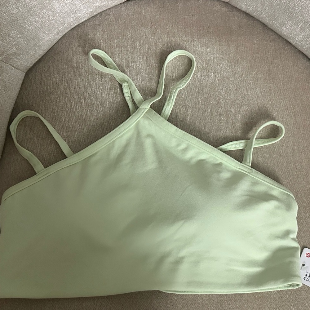 Lululemon Athletica Flow Y bra size 10 Mint Green